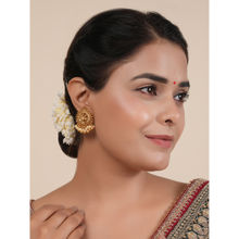 Smars Jewelry Cute Peacock Gold Pearl Stud Earring