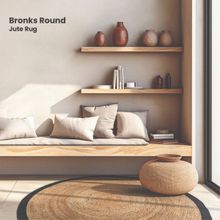 GRHAMOY Bronks Round Handmade Jute Rug