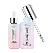 L'Oreal Paris Glycolic Bright Instant Glow Face + Eye Serum Duo