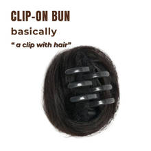 Nish Hair Unisex Clip- on Bun