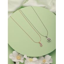 Jazz and Sizzle Gold Brass Statement Necklace (Pack of 2)