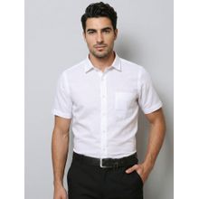 Southbay Cotton Linen Half Sleeves White Shirt