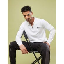 Technosport Men Solid Slim Fit Polo Sports T-Shirt With Matpiq