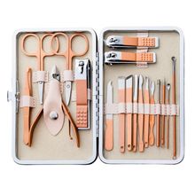 GLEVA 18 Manicure & Pedicure Kit - Rose Gold