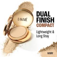 Lakme 9 To 5 Unreal Dual Cover Pressed Powder, 2 In 1 Compact + Foundation