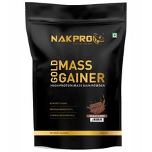 NAKPRO Mass Gainer, High Protein & High Calorie Protein Powder - Chocolate