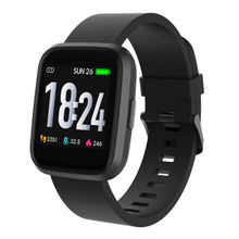 Crossbeats Ignite Smart Watch 1.4'' Full Touch Men Women Unisex Fitness Tracker (Black)