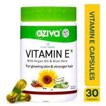 OZiva Plant Based Vitamin E(with Sunflower, Aloe vera & Argan oil) for Skin Glow & Strong Hair