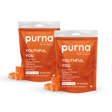 Purna Gummies Youthful You Collagen Mixed Fruit Flavour - Pack Of 2