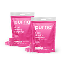 Purna Gummies Good Morning Sunshine Multivitamins Strawberry Flavour - Pack Of 2