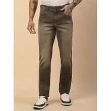 Cantabil Brown Casual Denim Jeans