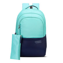 Lavie Sport 37L Akron Backpack 19 inches Laptop Pencil Pouch (Aqua/ Navy Blue) (Set of 2)