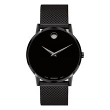 Movado MUSEUM Swiss Analog Black Round Men Watch - 0607395 (M)