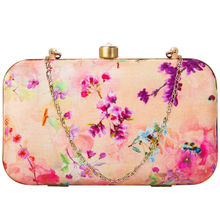 Parizaat By Shadab Khan Off White Printed Handmade Clutch