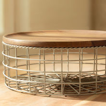 Ellementry Twine Wire Basket (Round)
