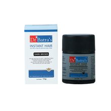Dr Batras Instant Hair Natural Keratin Hair Building Fibre Dark Brown for All Hair-Volume Powder-Paraben free