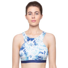 Sloggi Women Shore Yap Islands Recycled Fabric In Built Sun Protection Bikini Top Blue