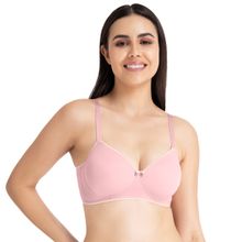 Amante Solid Padded Non-wired Full Coverage T-shirt Bra - Pink