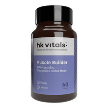HealthKart HK Vitals MuscleBuilder, Herbal Blend of Ashwagandha, Shatavari and Safed Musli