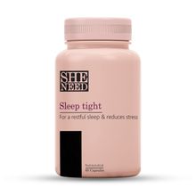 SheNeed Sleep Tight Supplements - Promotes Restful Sleep, Relaxation & Reduces Stress