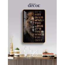 The Next Decor Courageous Spirit Wood Glass Finish Wall Art