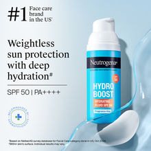 Neutrogena Hydro Boost Face Sunscreen SPF50+ PA++++ Hyaluronic Acid, Niacinamide,Oily Sensitive Skin