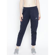 Alcis Women Navy Blue Solis Cropped Track Pants