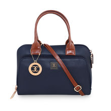 ESBEDA Blue Color Solid Pattern Fancy Designer Handbag For Women