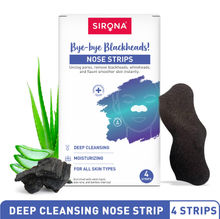 Sirona Natural Bamboo Charcoal Nose Strips For Women, Removes Blackheads,Whiteheads & Pore Cleanser
