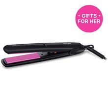 Philips Selfie Hair Straightener I Minimized Heat Damage with SilkPro Care I HP8302/06 - Black