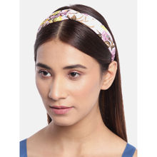 Blueberry Multi Floral Printed Knot Hairband