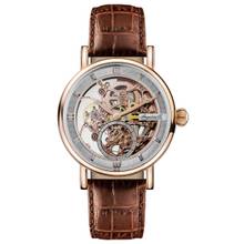 Ingersoll Mens The Herald Watch Skeleton Dial & Brown Leather Strap - I00401B