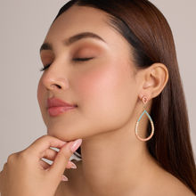 Pipa Bella by Nykaa Fashion Multi-Color Zircon Embellished Drop Earrings