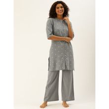 Clt.s Women Grey Kurta & Palazzo (Pack of 2)