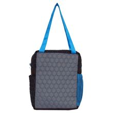 MomLyf Jack Grey Brown & Blue Circled Polyester Utility Bag
