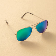 Pipa Bella by Nykaa Fashion Statement Green Aviator Sunglasses