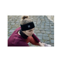 Buff Unisex Black Cross Knit Headband