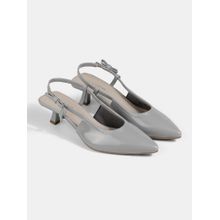 Lemon & Pepper Women Grey Kitten Heels