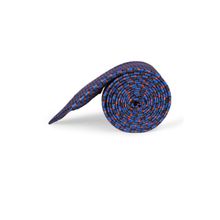 Louis Philippe Mens Blue Embroidered Tie
