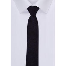 Peter England Mens Navy Blue Embroidered Tie