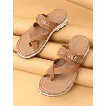 ROCIA By Regal Beige Women Stylish Comfort Sandals