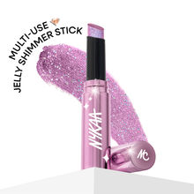 Nykaa Diamond Jelly Cooling Shimmer Eyeshadow Stick - Multi-Use, High Shine Glitter - Violet Dream