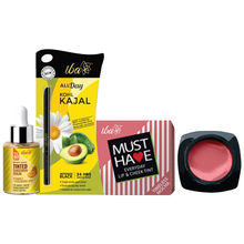 IBA Tinted Sunscreen Serum + Kajal + Lip & Cheek Tint (Timeless Mocha)
