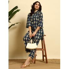 SEPHANI Blue Printed Nightsuit Set