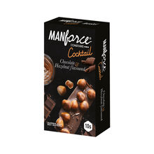 Manforce Condom Cocktail Extradotted, Chocolate+ Hazelnut, Pack of 10