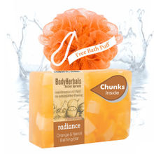 BodyHerbals Radiance , Hand Made Orange & Neroli Bathing Bar With Natural Chunks