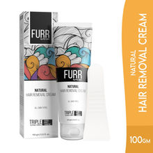 FURR Natural Hair Removal Cream 100g | with Vitamin-E Turmeric Jojoba Oil | Count 1