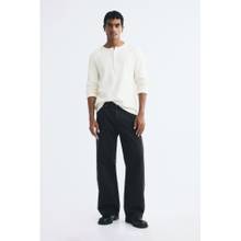 H&M Men Black Loose Straight Jeans