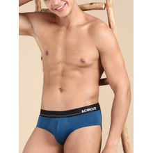 Tailor and Circus Men Blue Regular Fit Solid Briefs