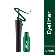 Nykaa GLAMOReyes Waterproof & Smudgeproof Coloured Liquid Eyeliner - Green - Enchanting Forest